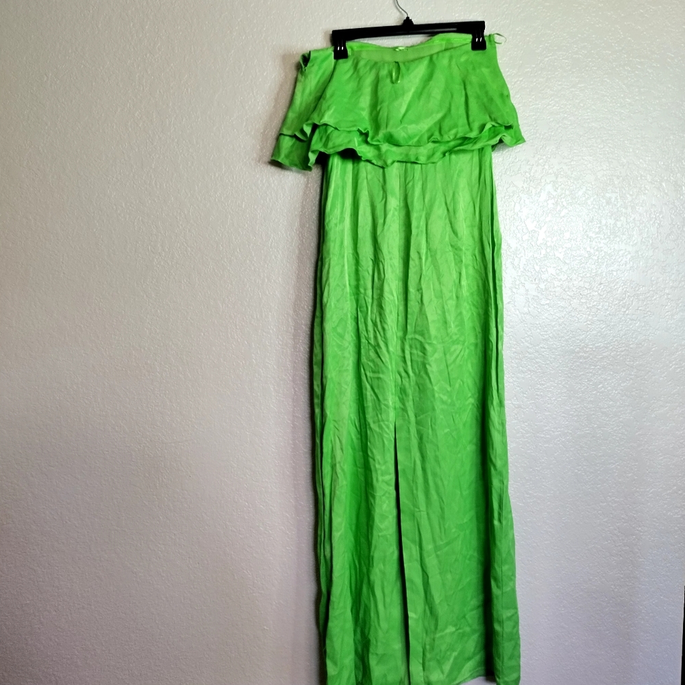 NWT MANGO Women's Ruffles Detail Strapless Dress Sz M - Picture 7 of 11